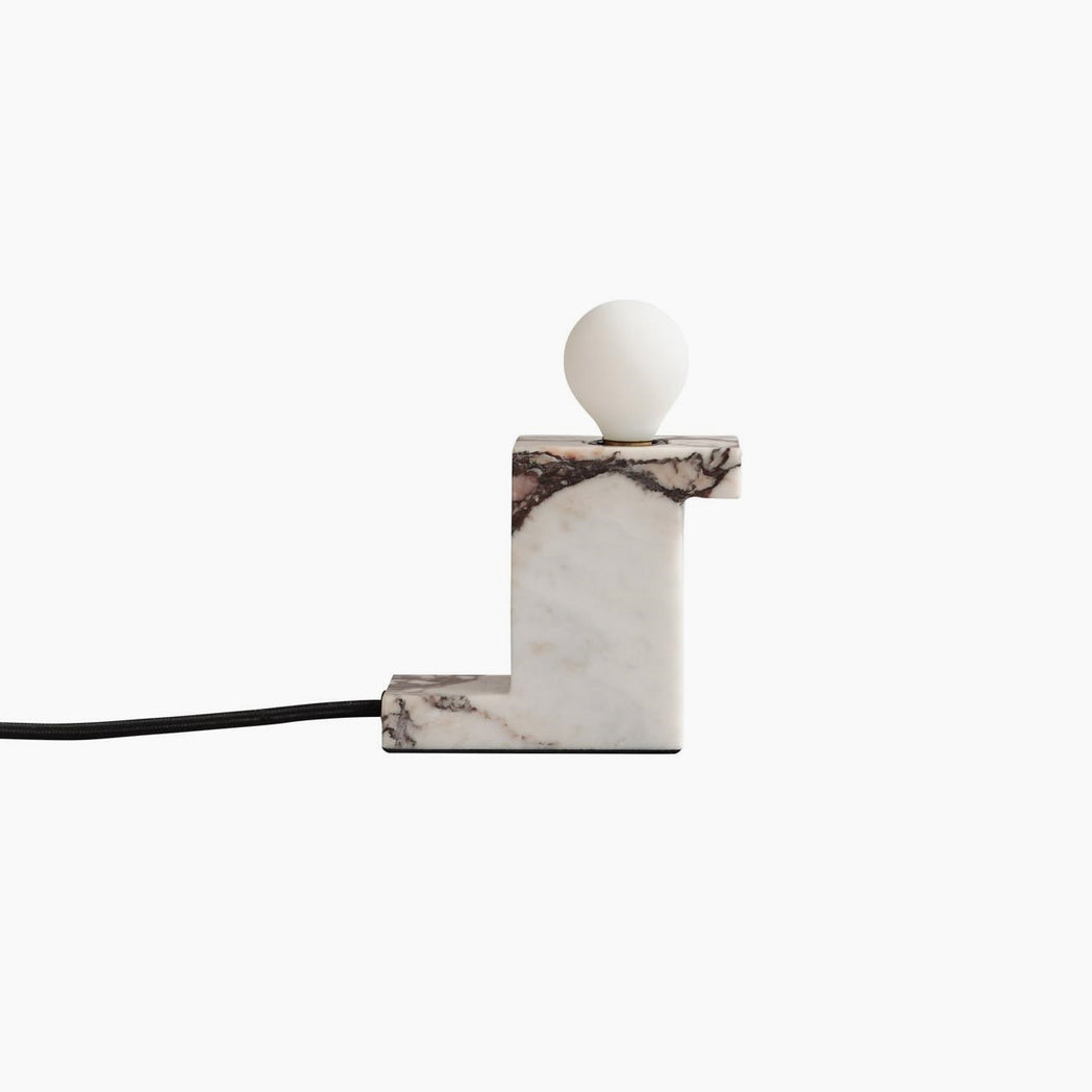 Brick Lamp, Tall - Calacatta