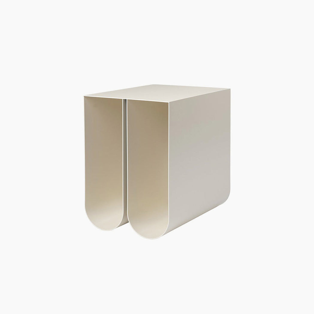 Curved Side Table Beige (국내 재고 )