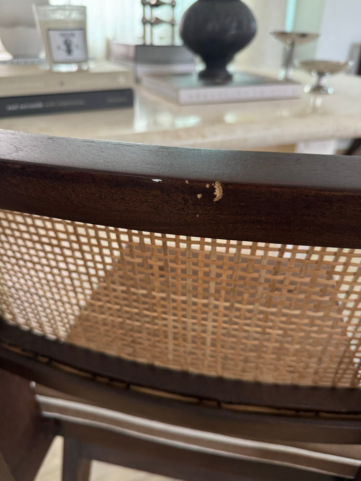 Jeanneret Armless Dining Chair (DP) - Brown Teak