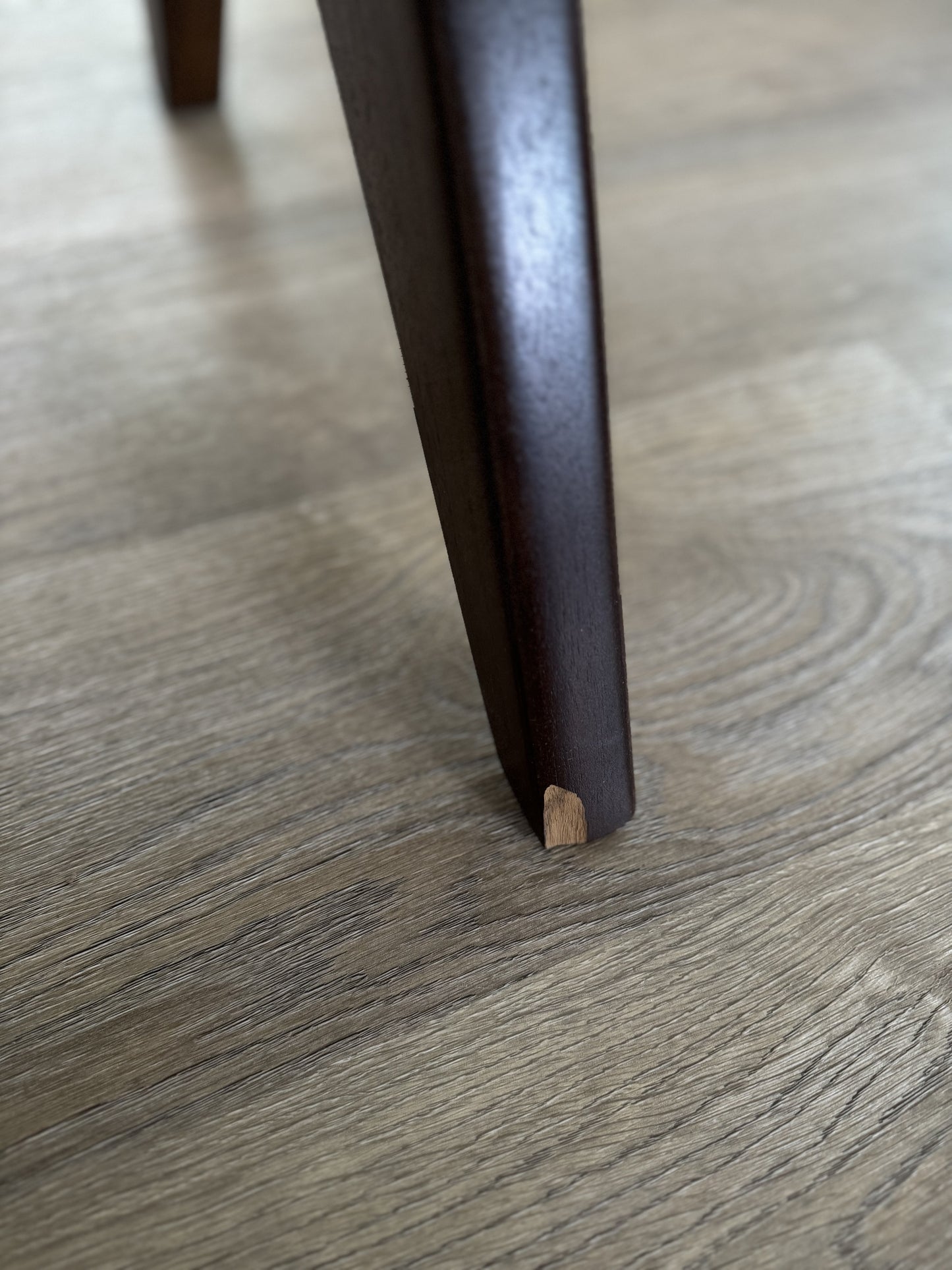 Jeanneret Armless Dining Chair (DP) - Brown Teak