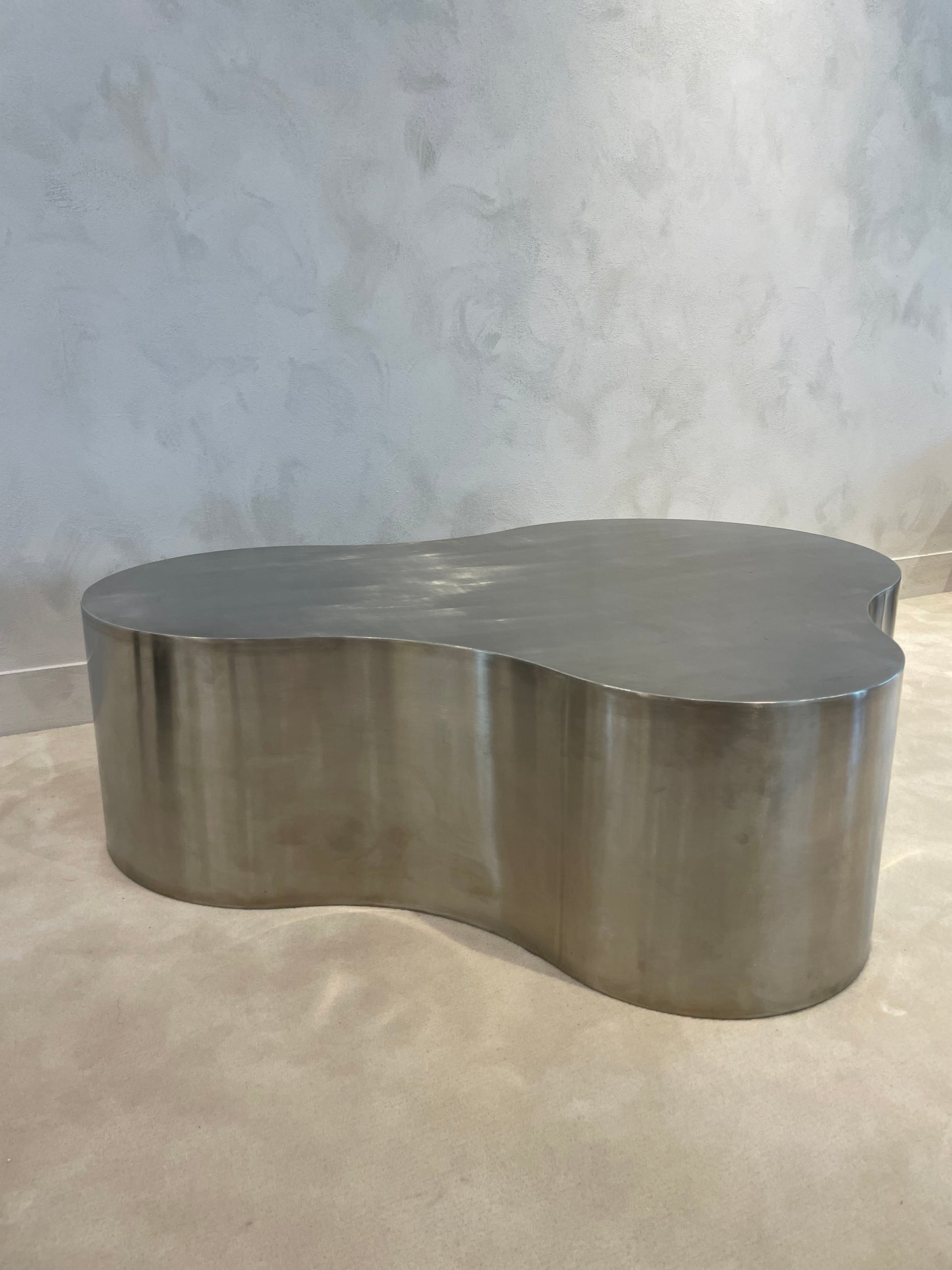 Clover hand brushed stainless table (DP)