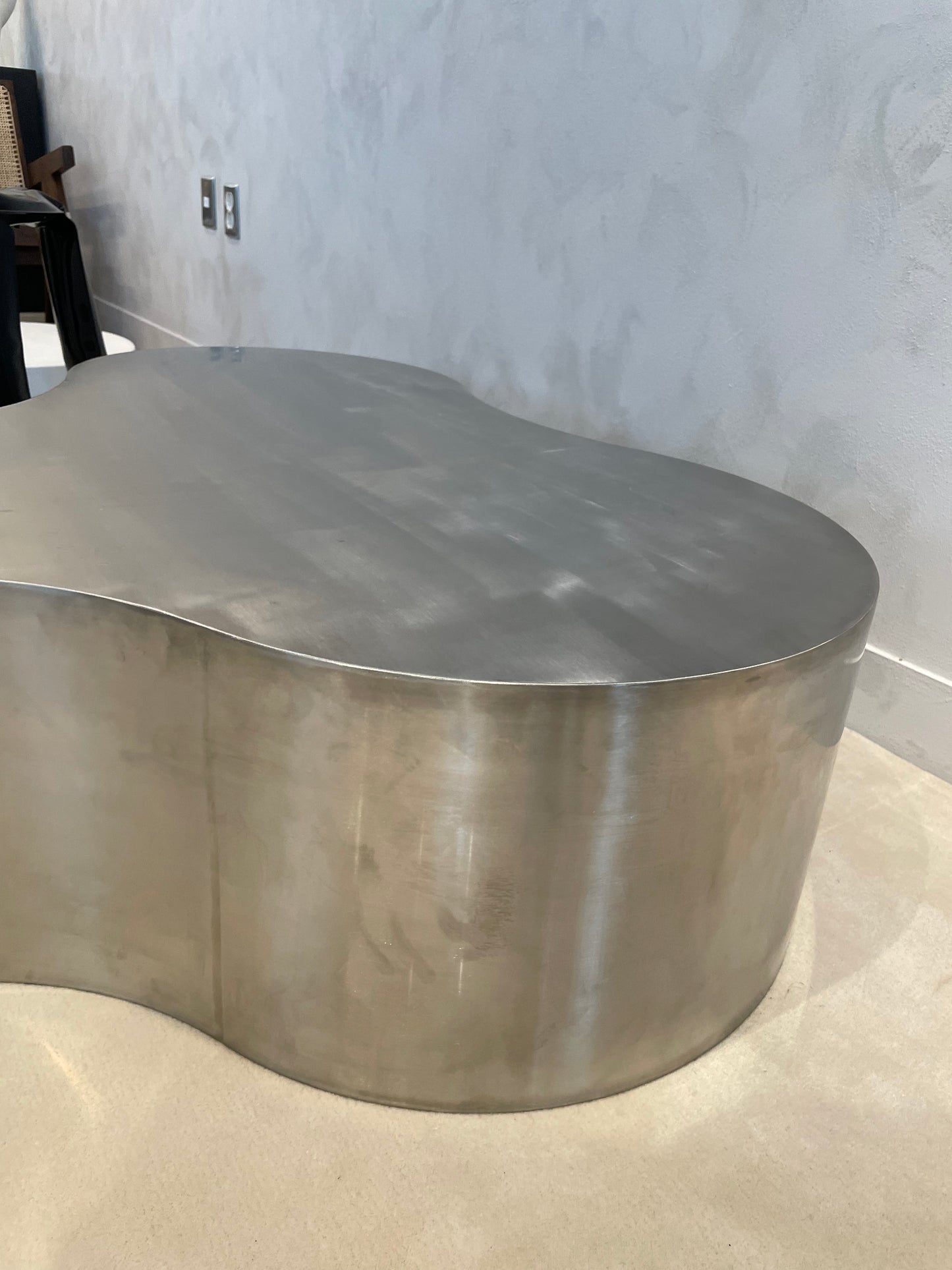 Clover hand brushed stainless table (DP)