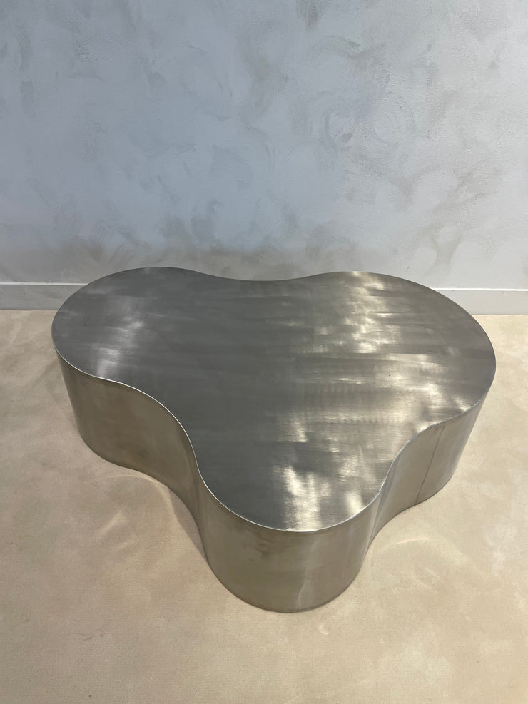 Clover hand brushed stainless table (DP)