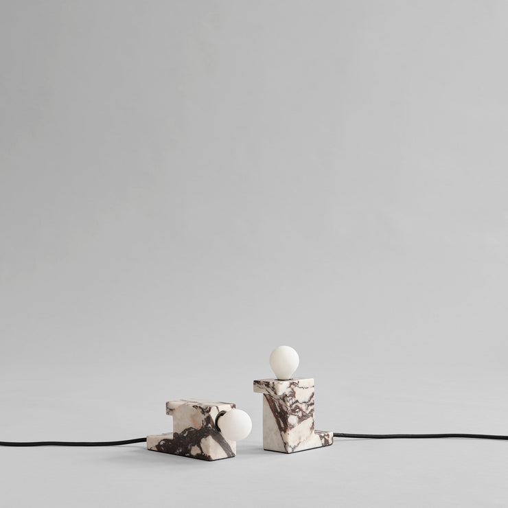 Brick Lamp, Tall - Calacatta