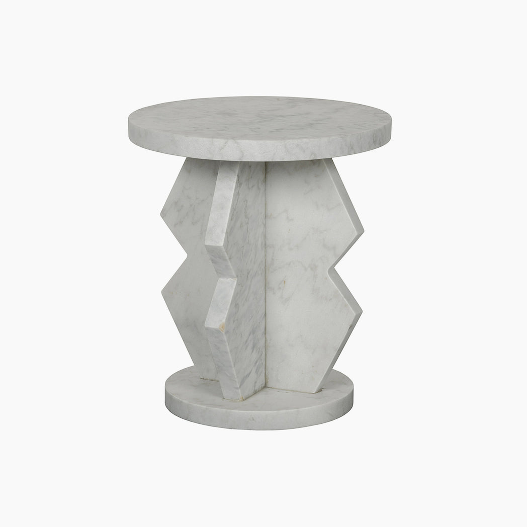 Belasco Side Table, Marble