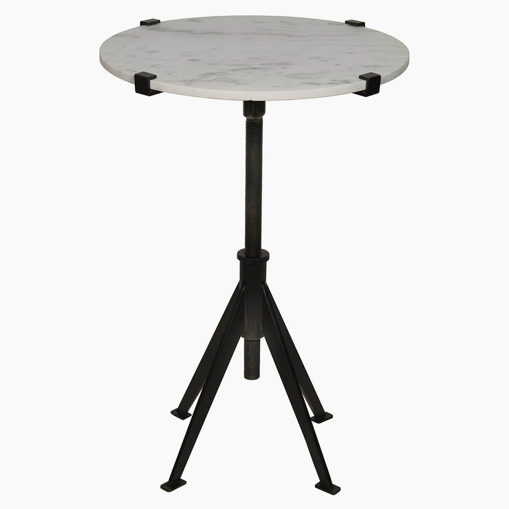 Edith Adjustable Side Table,Black