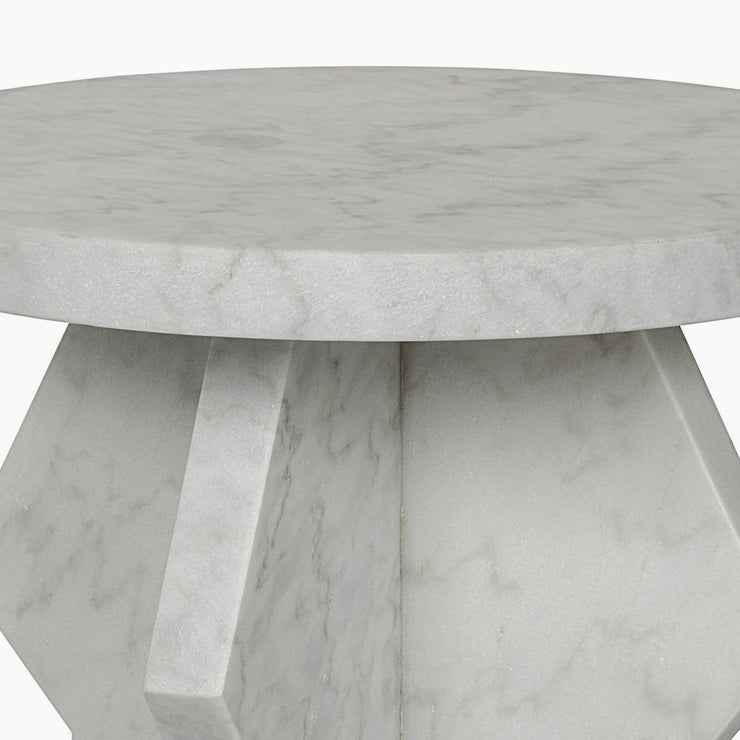 Belasco Side Table, Marble