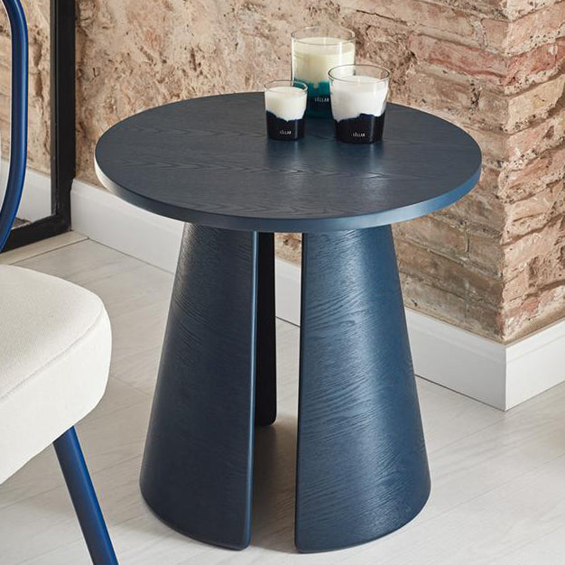 Wood Side table Cep - Blue