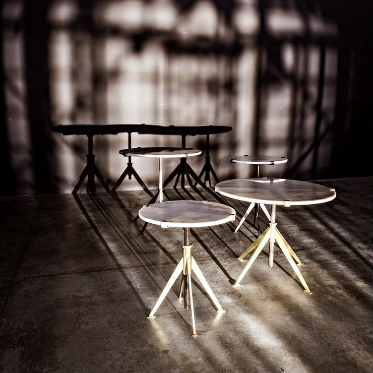 Edith Adjustable Side Table,Black