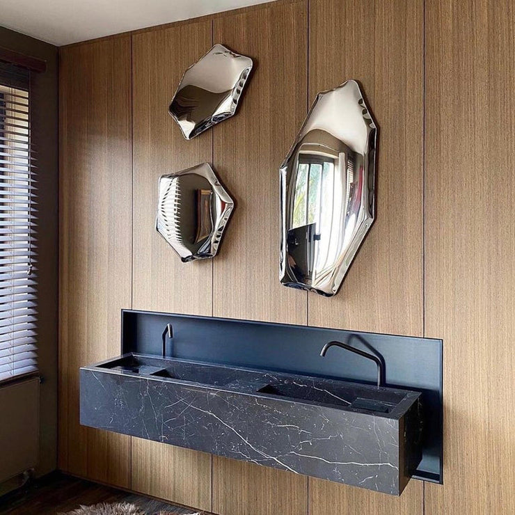 Tafla C5 Polished Stainless Steel Wall Mirror