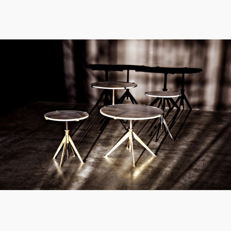 Edith Adjustable Side Table,Black
