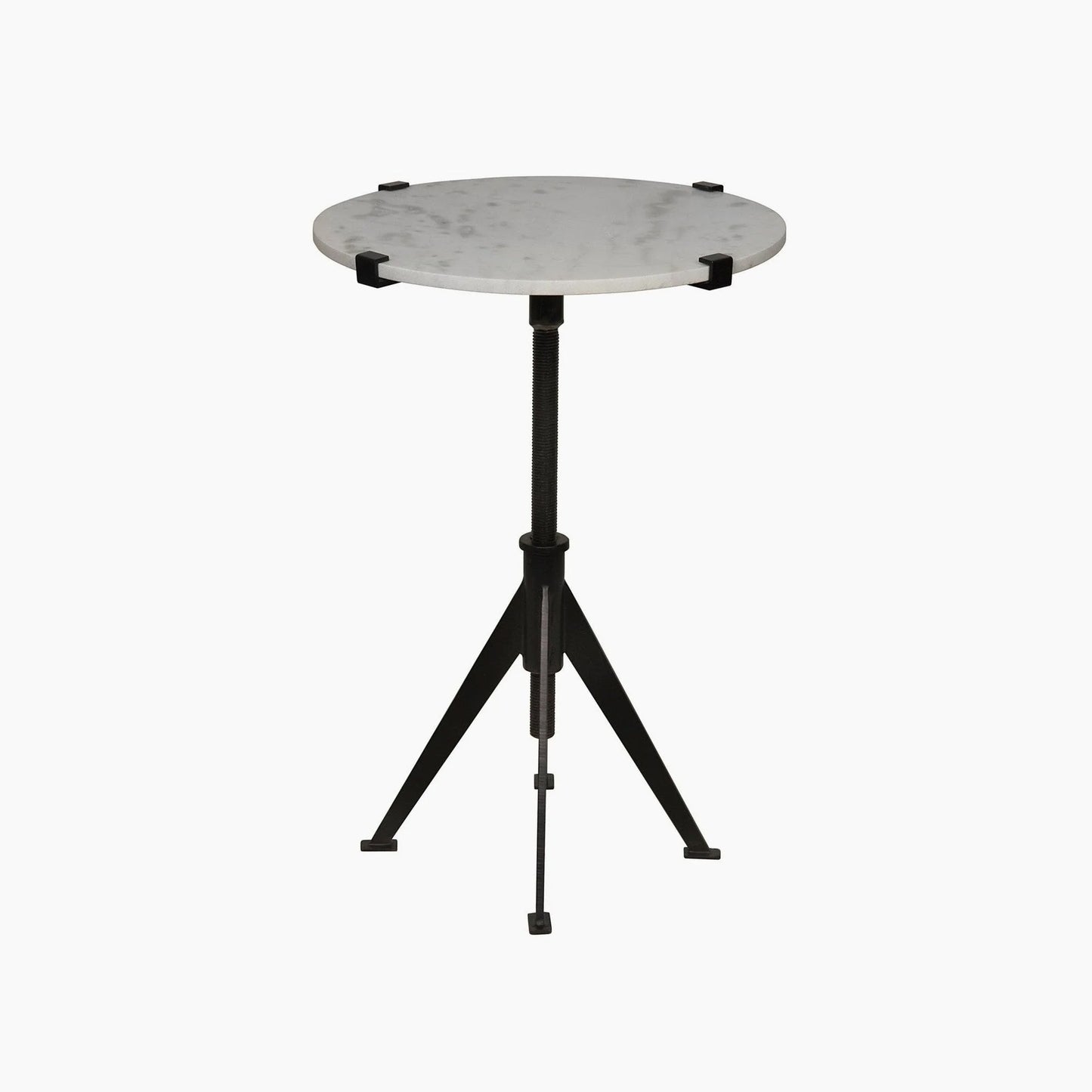 Edith Adjustable Side Table,Black