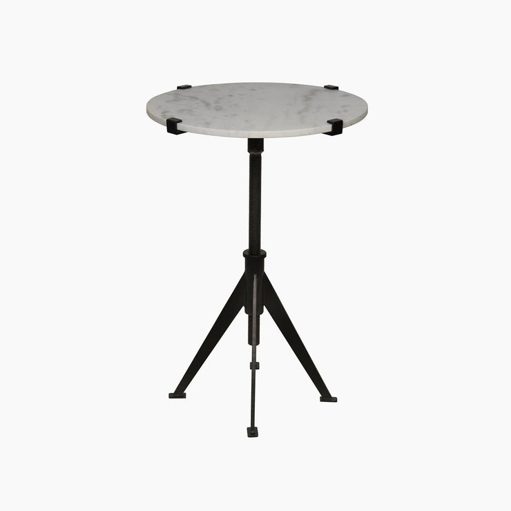 Edith Adjustable Side Table,Black