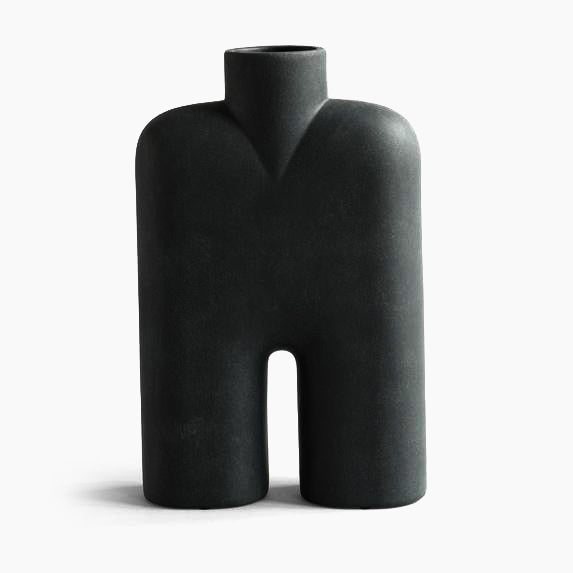 Cobra Vase Tall Hexa Black