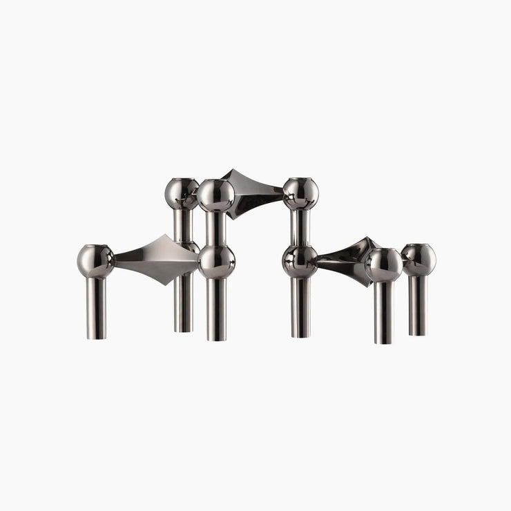 STOFF Nagel Candle Holder Black Chrome / 1Pc