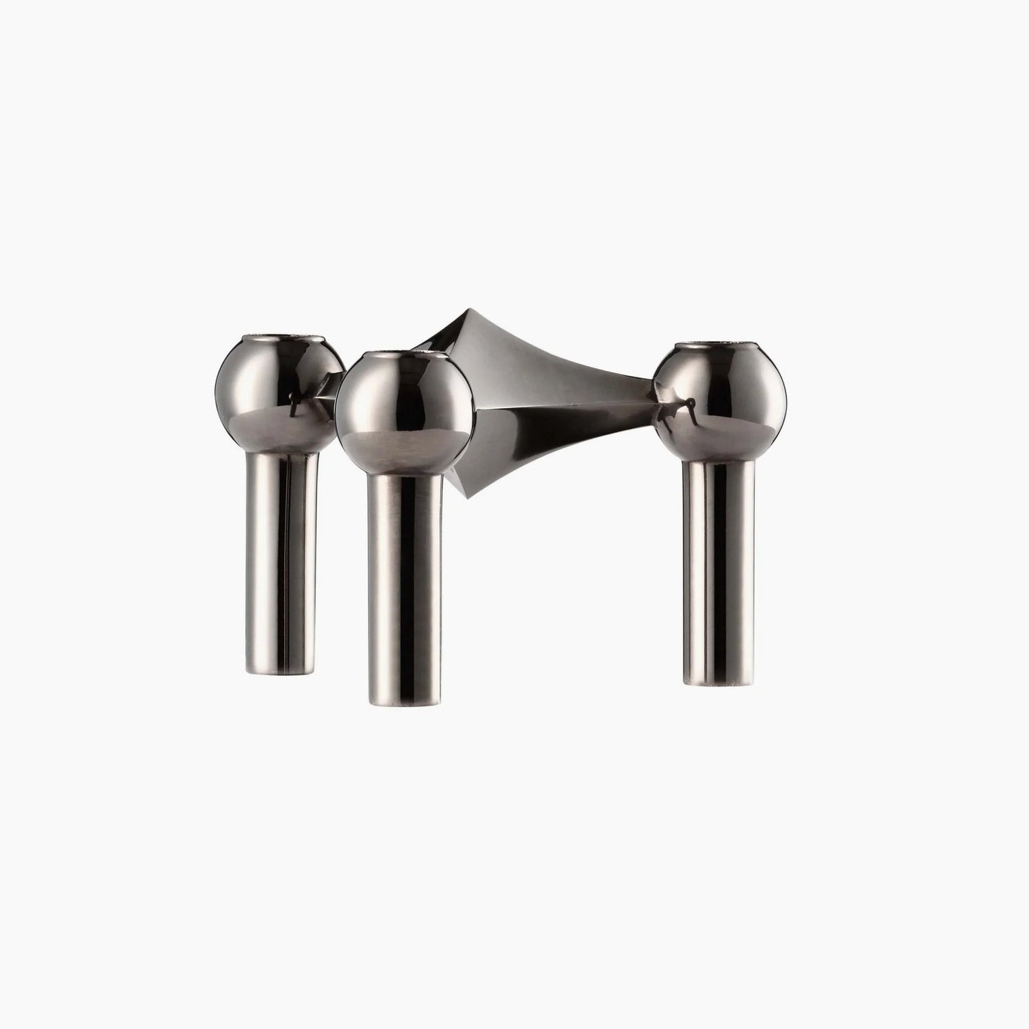 STOFF Nagel Candle Holder Black Chrome / 3-Pack