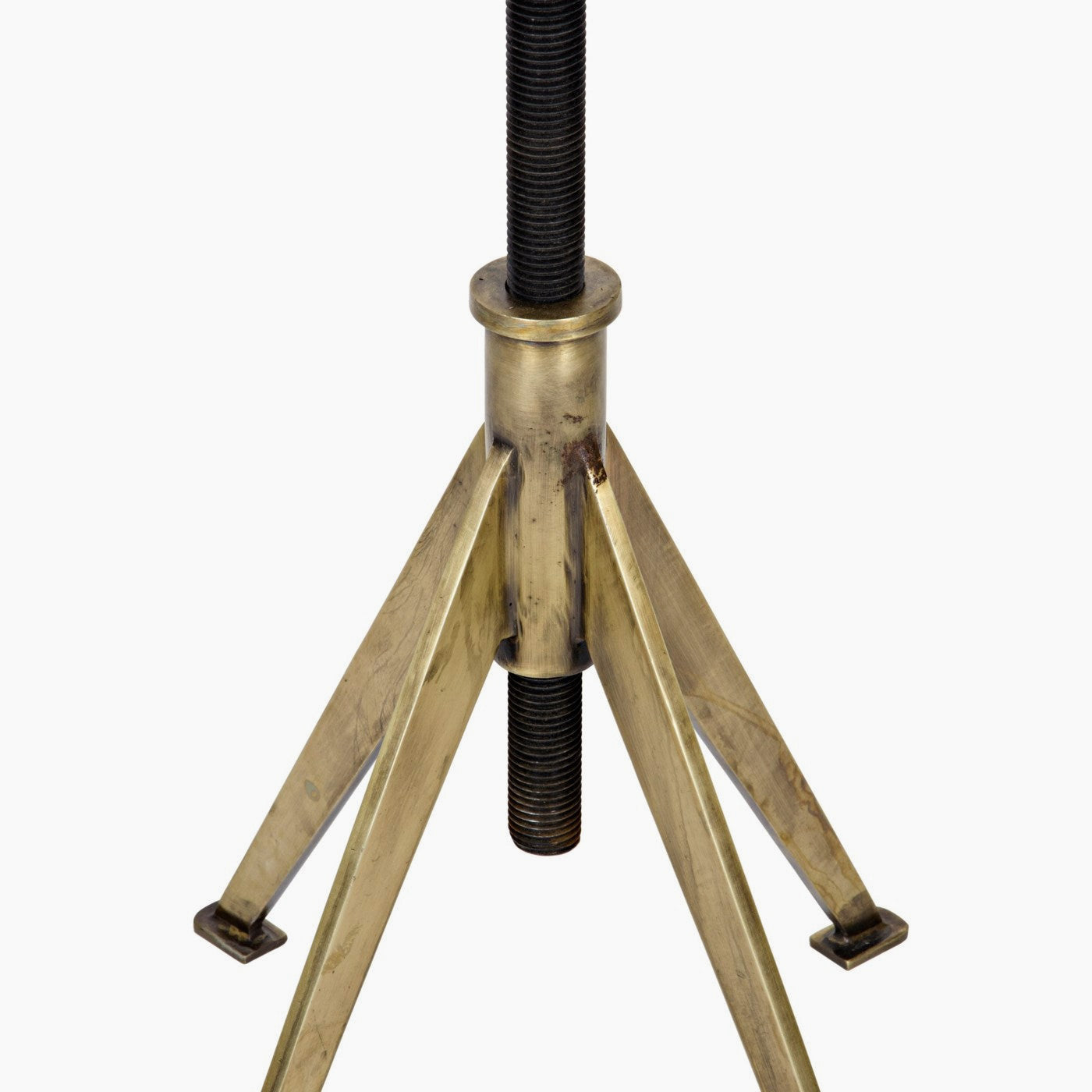 Edith Adjustable Side Table,Brass