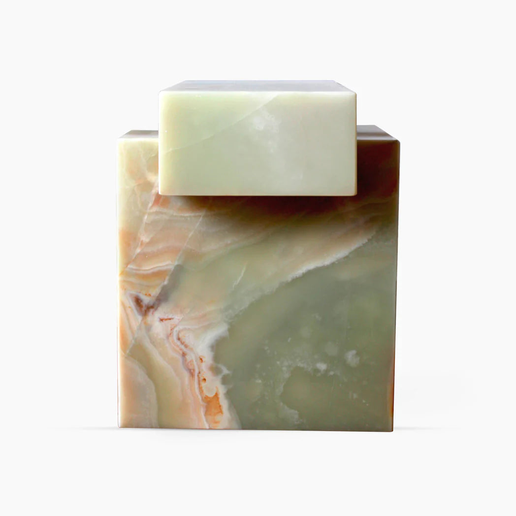 Gaia Green Onyx Side Table