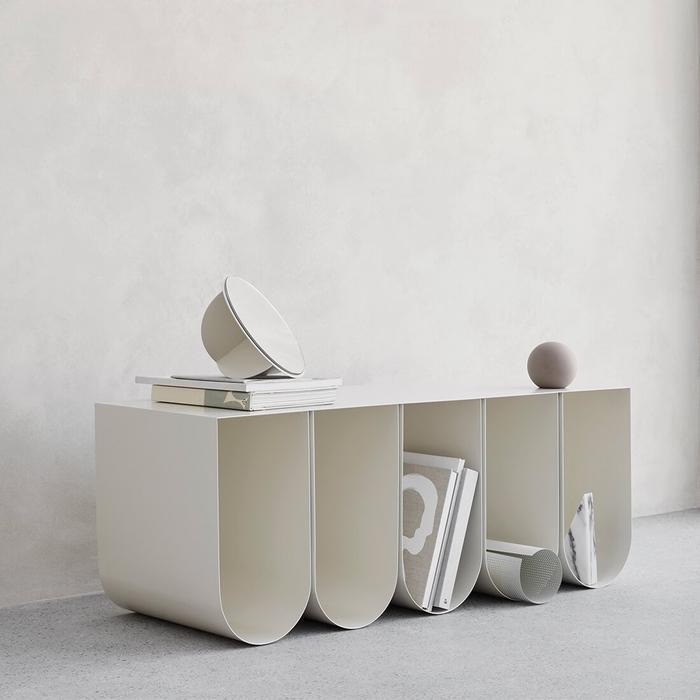 Curved Bench Ivory freeshipping - Forom