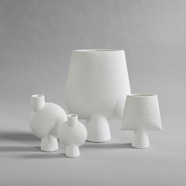 Sphere Vase Square - Mini - White