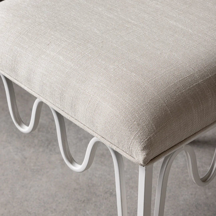 Wave Counter Stool - Ivory