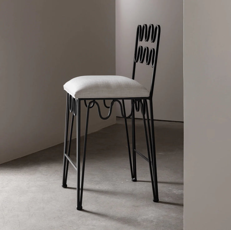 Wave Counter Stool - Black