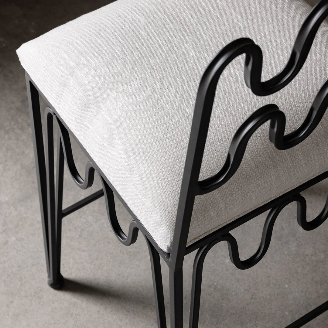 Wave Counter Stool - Black