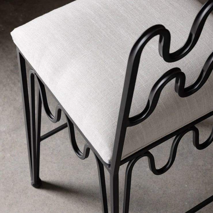 Wave Counter Stool - Black