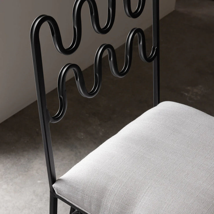 Wave Counter Stool - Black