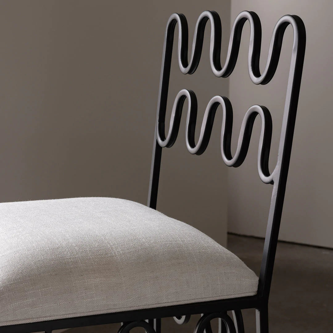 Wave Counter Stool - Black