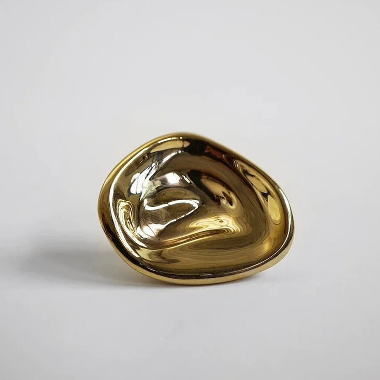 Ripple Knob - Small - Gold