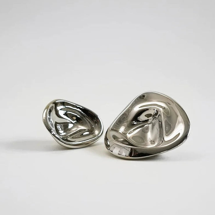 Ripple Knob - Small - Silver