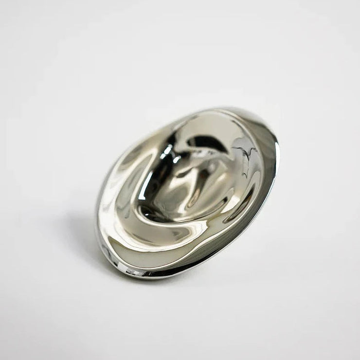 Ripple Knob - Large - Silver