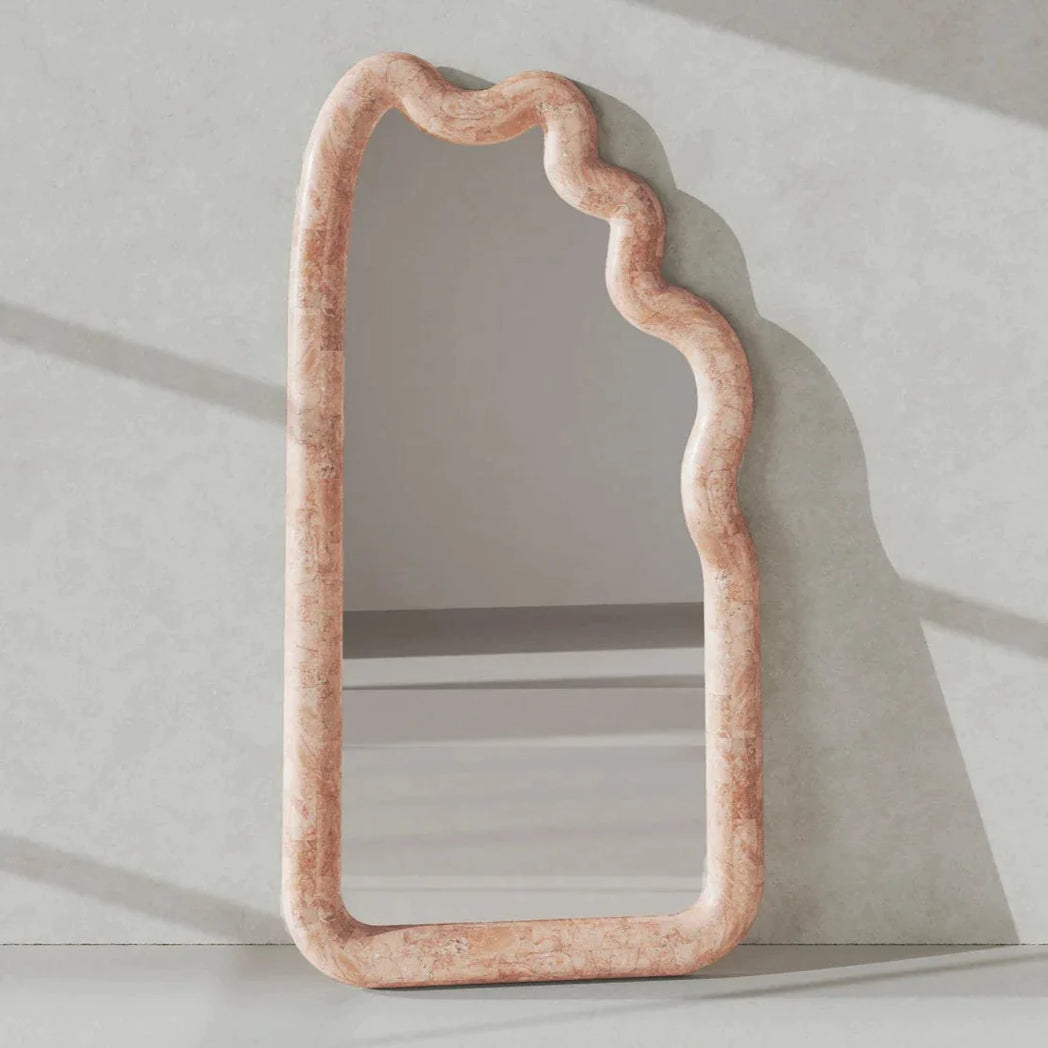 Large Paradis Mirror - Rose Stone