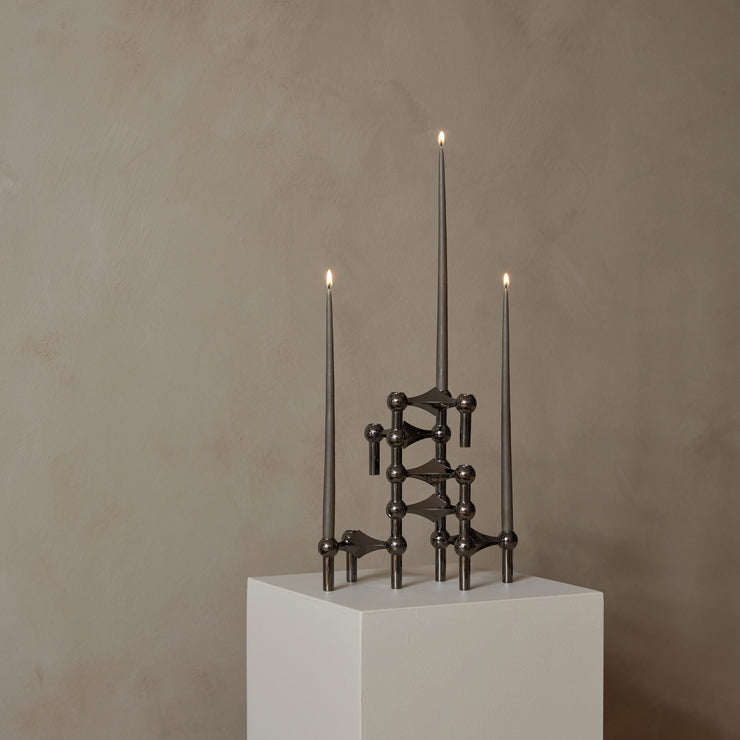 STOFF Nagel Candle Holder Black Chrome / 1Pc