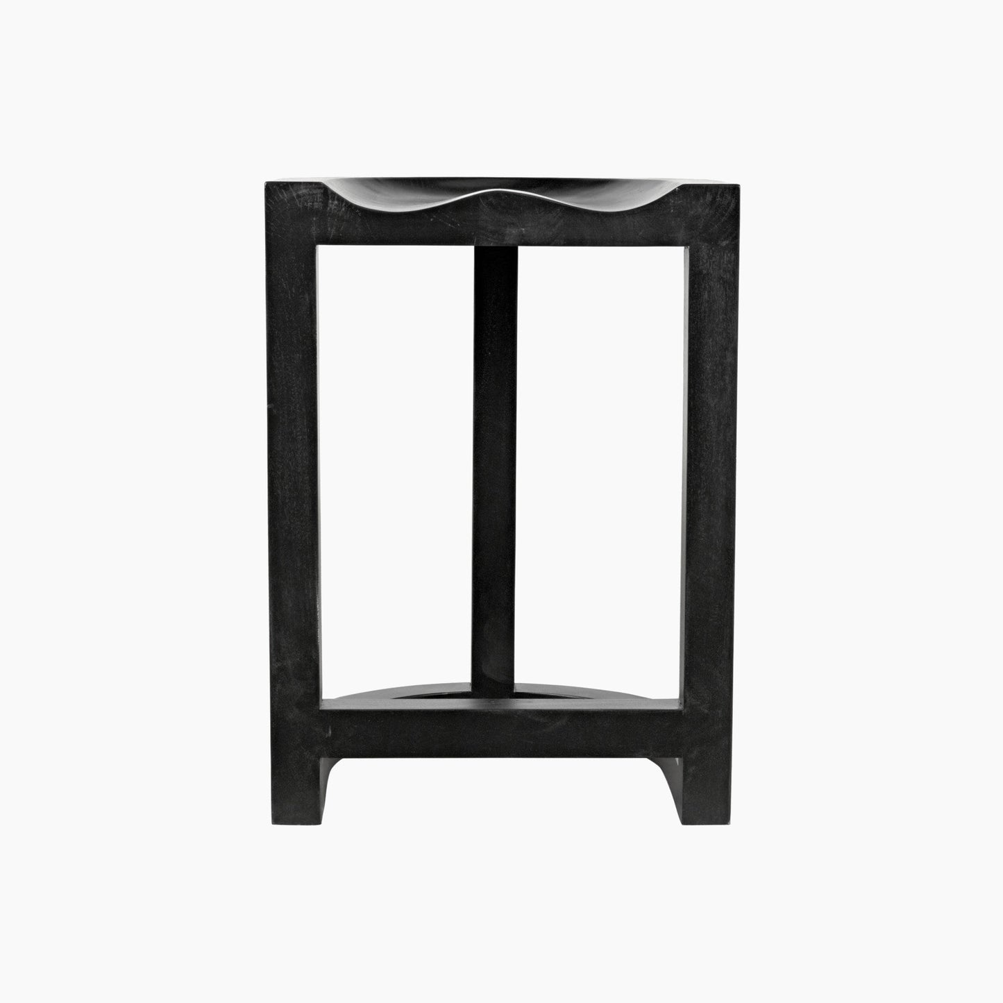 Saddle Counter Stool, Black