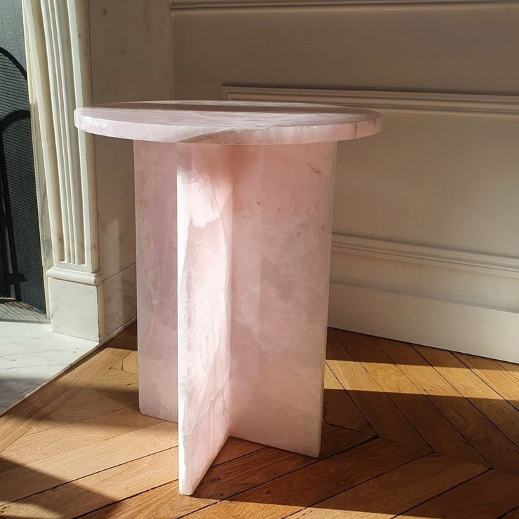 Rosie Pink Onyx Table