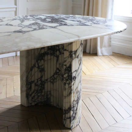 Luna Calacatta Viola Dining Table