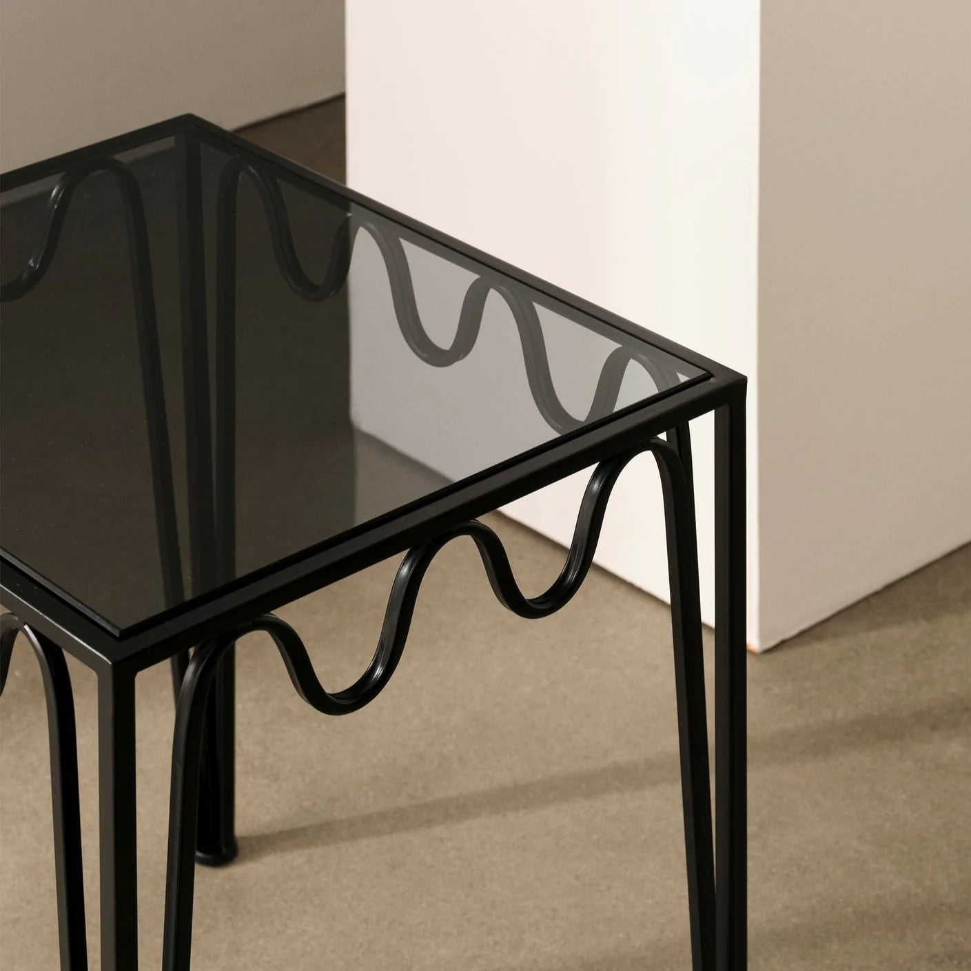 Wave Side Table, A Pair