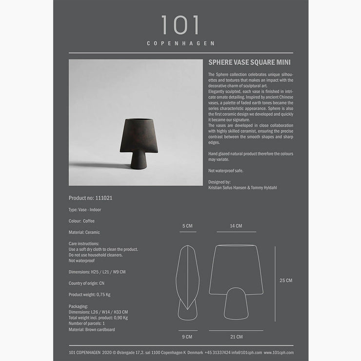 Sphere Square Vase, Hexa