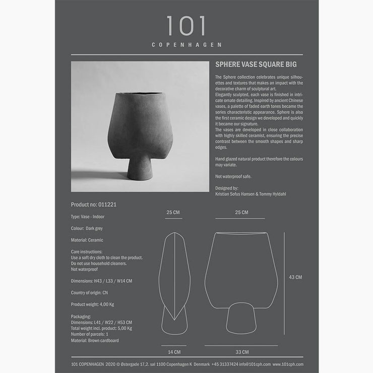 Sphere Square Vase, Hexa