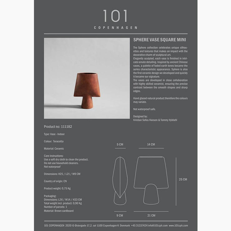 Sphere Square Vase, Hexa