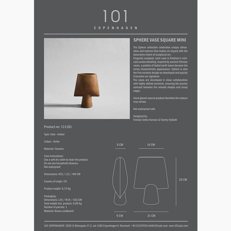 Sphere Square Vase, Hexa
