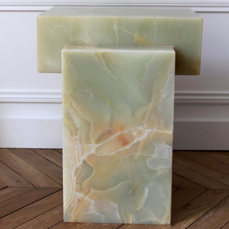 Gaia Green Onyx Side Table