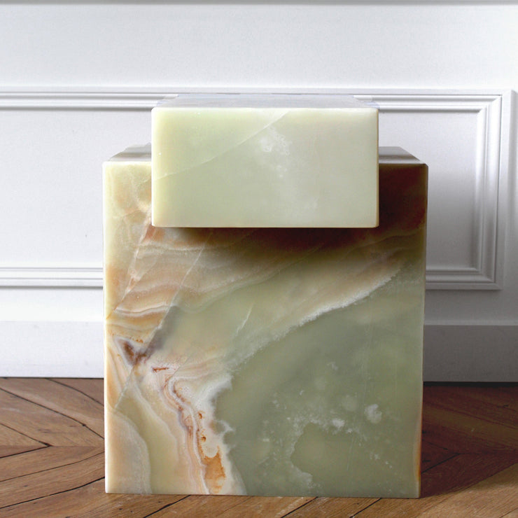 Gaia Green Onyx Side Table
