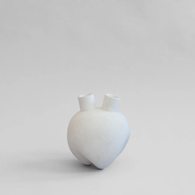 Sumo Vase, Horns - Bone White