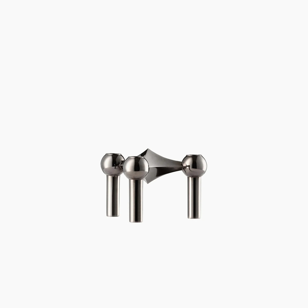 STOFF Nagel Candle Holder Black Chrome / 1Pc